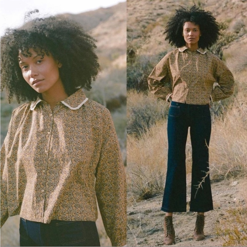Christy Dawn Sadie Blouse in Golden Blooming Vine